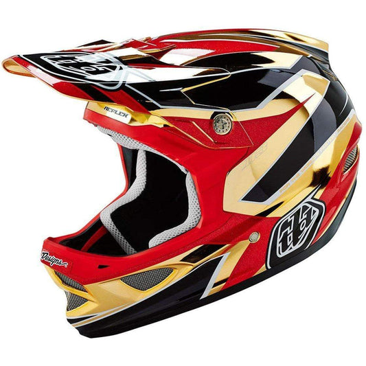 Troy Lee D3 Composite Full Face Helmet - Reflex Gold Chrome - Start Fitness
