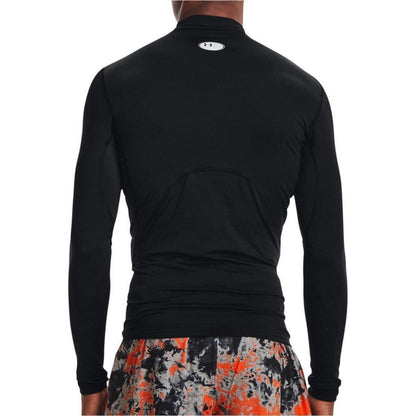 Under Armour ColdGear Compression Mock Long Sleeve Mens Training Top - Black - Start Fitness