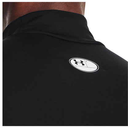 Under Armour ColdGear Compression Mock Long Sleeve Mens Training Top - Black - Start Fitness