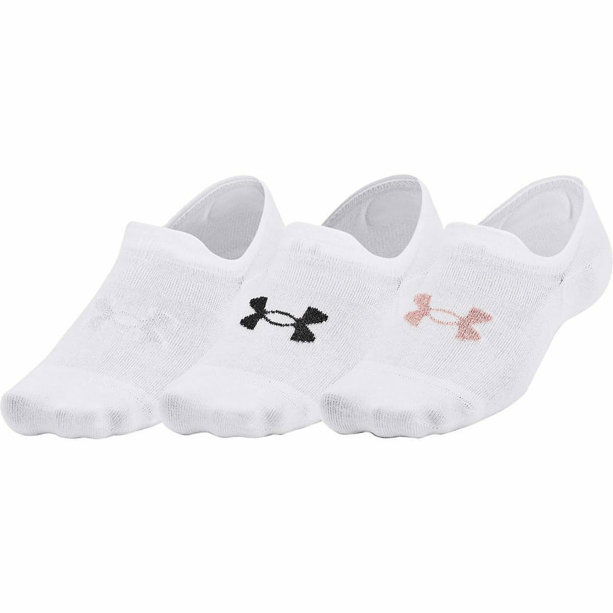Under Armour Essential (3 Pack) Ultra Low Socks - White - Start Fitness