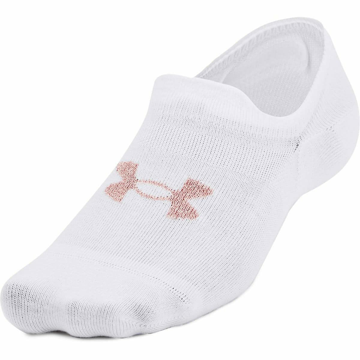 Under Armour Essential (3 Pack) Ultra Low Socks - White - Start Fitness