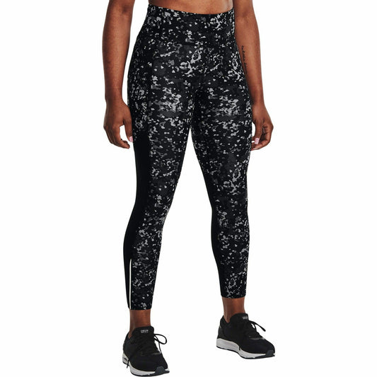 Under Armour Fly Fast 3.0 Printed Womens 7/8 Running Tights - Black - Start Fitness