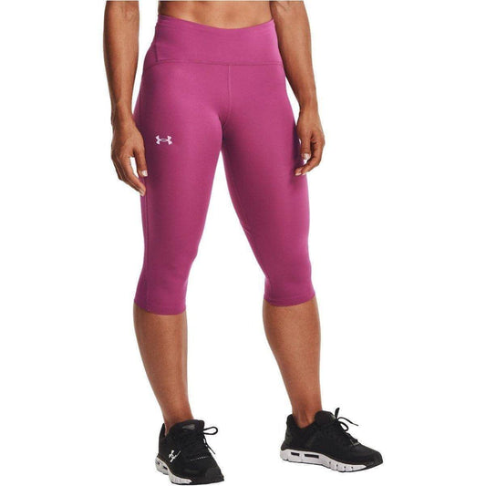 Under Armour Fly Fast Speed 3/4 Capri Womens Running Tights - Pink - Start Fitness