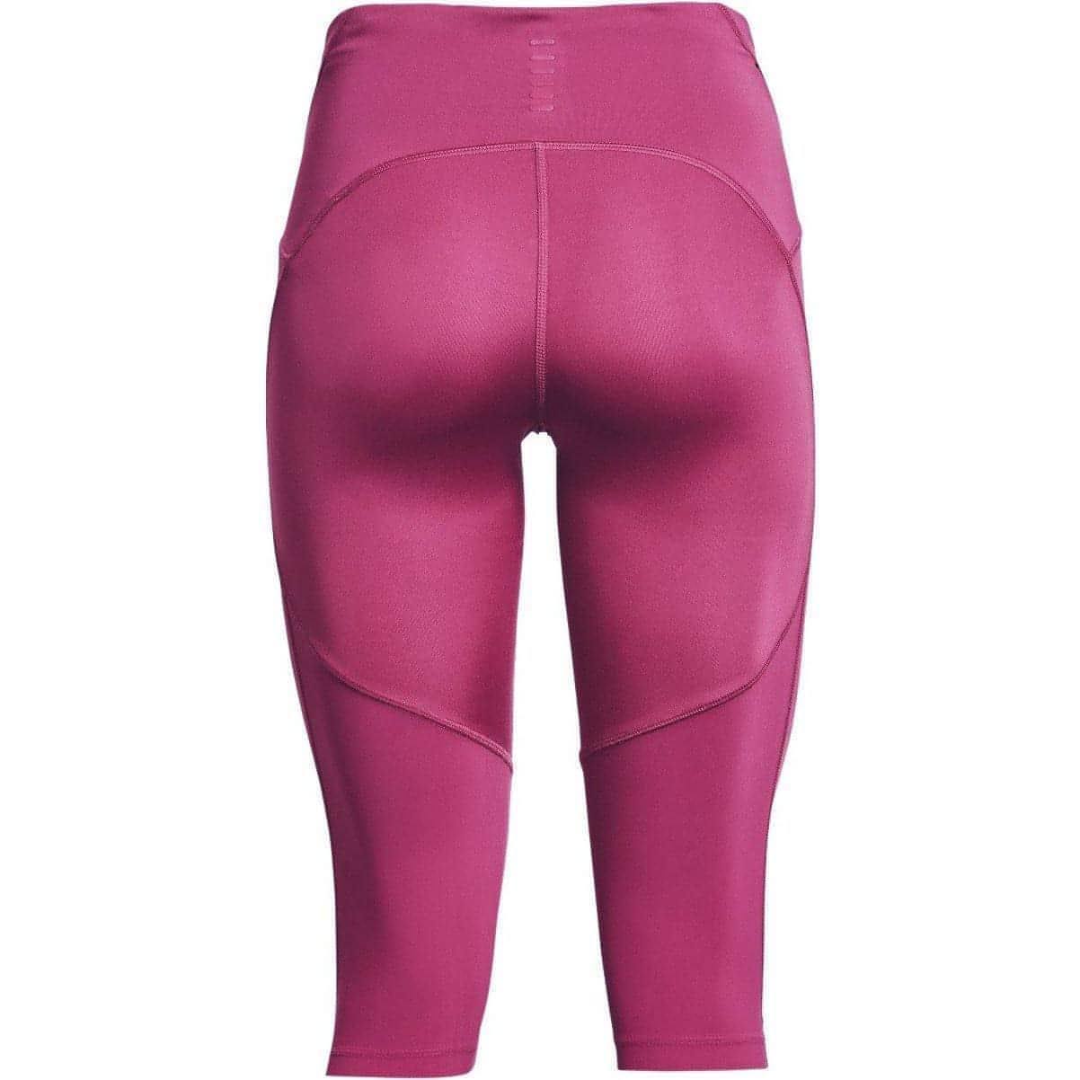 Under Armour Fly Fast Speed 3/4 Capri Womens Running Tights - Pink - Start Fitness