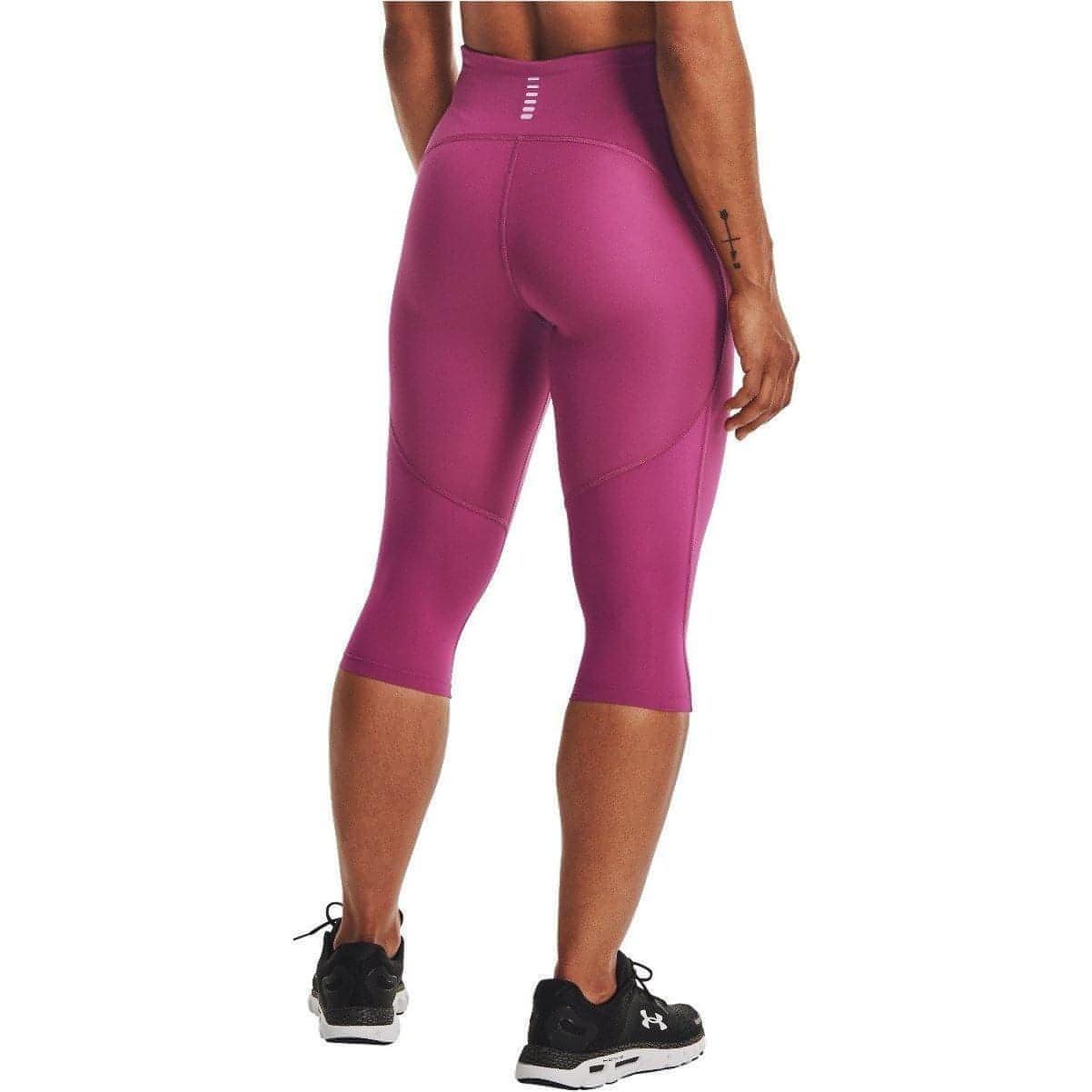 Under Armour Fly Fast Speed 3/4 Capri Womens Running Tights - Pink - Start Fitness