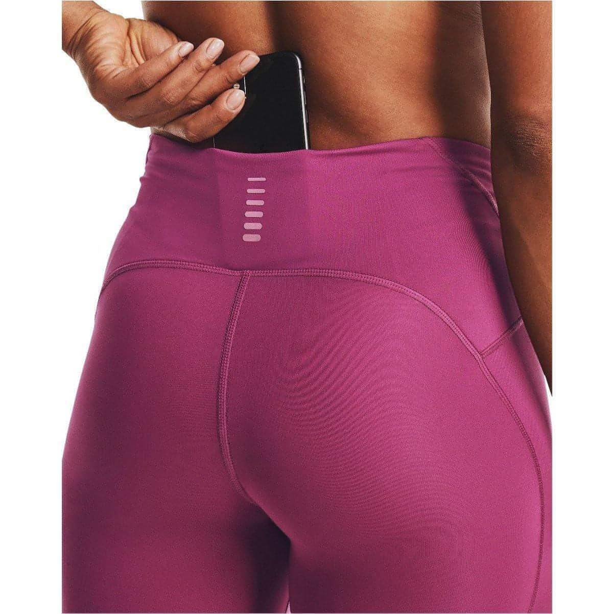 Under Armour Fly Fast Speed 3/4 Capri Womens Running Tights - Pink - Start Fitness