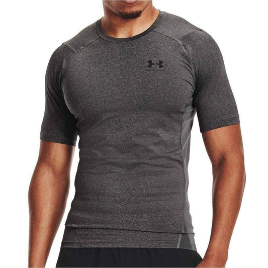 Under Armour HeatGear Armour Short Sleeve Mens Compression Top - Grey - Start Fitness