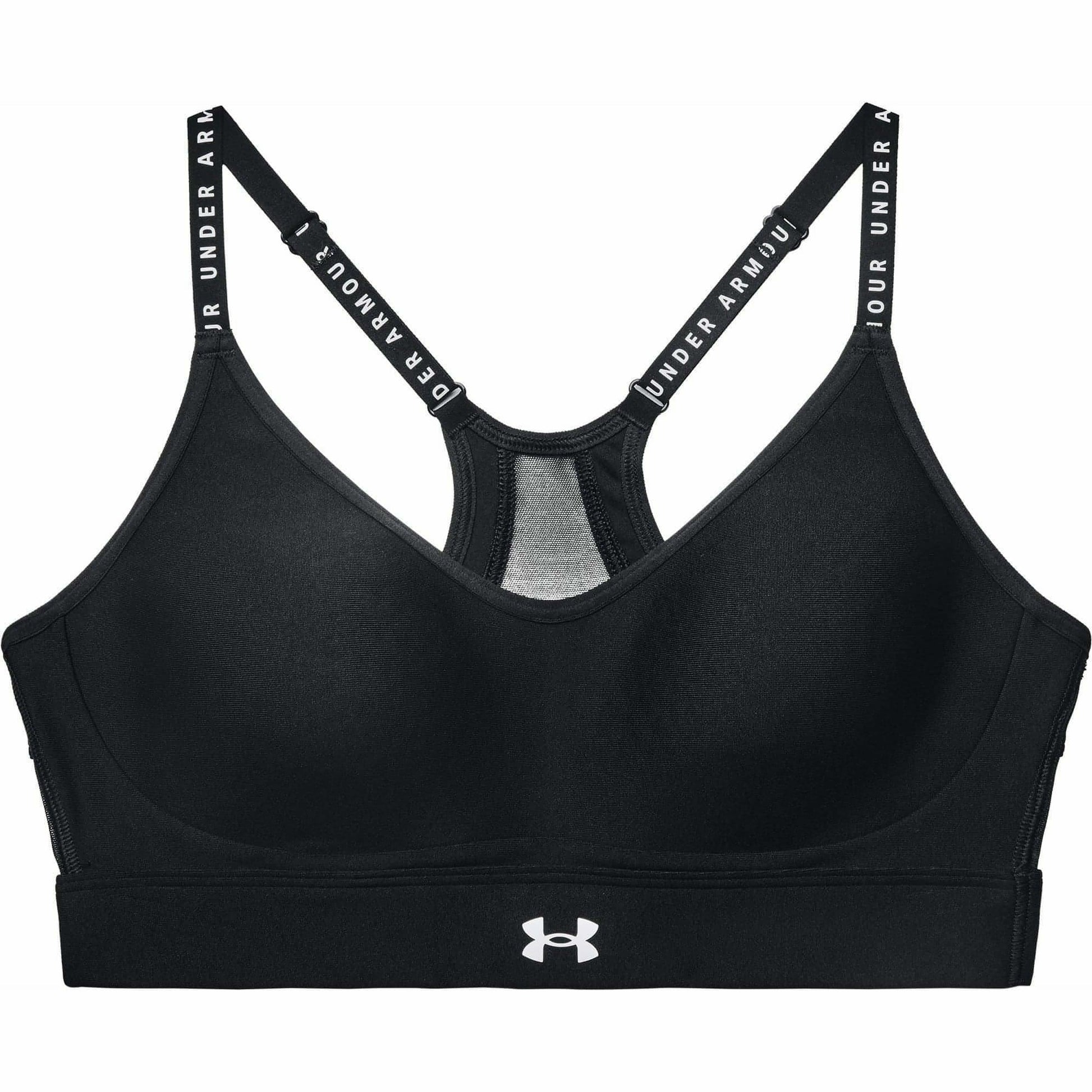 Under Armour Infinity Low Covered Womens Sports Bra - Black - Start Fitness
