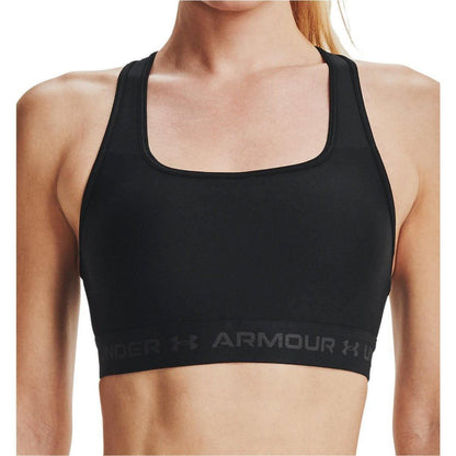 Under Armour Mid Crossback Womens Sports Bra - Black - Start Fitness