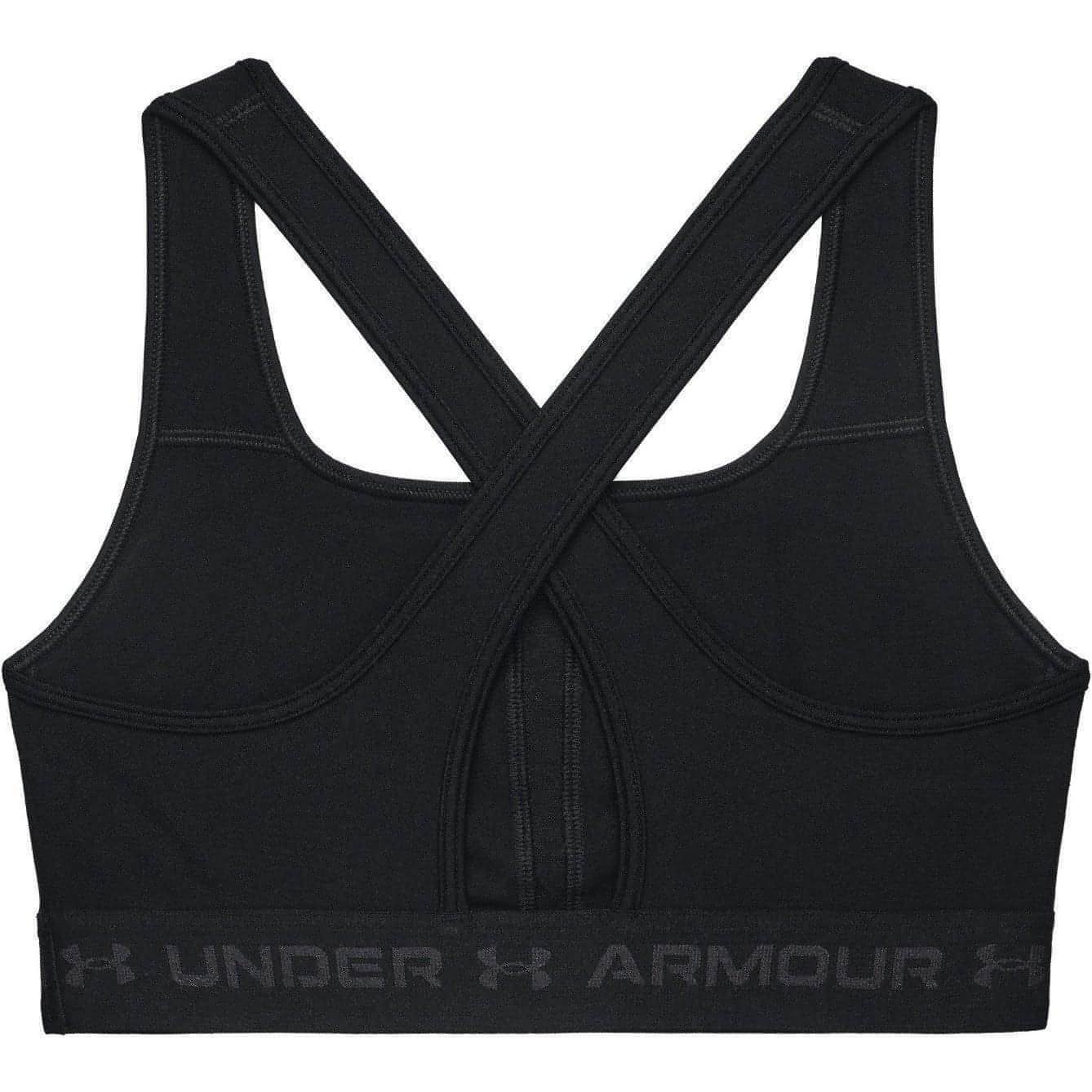Under Armour Mid Crossback Womens Sports Bra - Black - Start Fitness