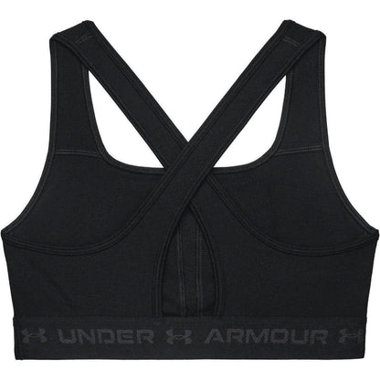 Under Armour Mid Crossback Womens Sports Bra - Black - Start Fitness