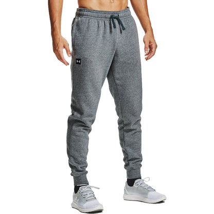 Under Armour Rival Mens Fleece Joggers - Grey - Start Fitness