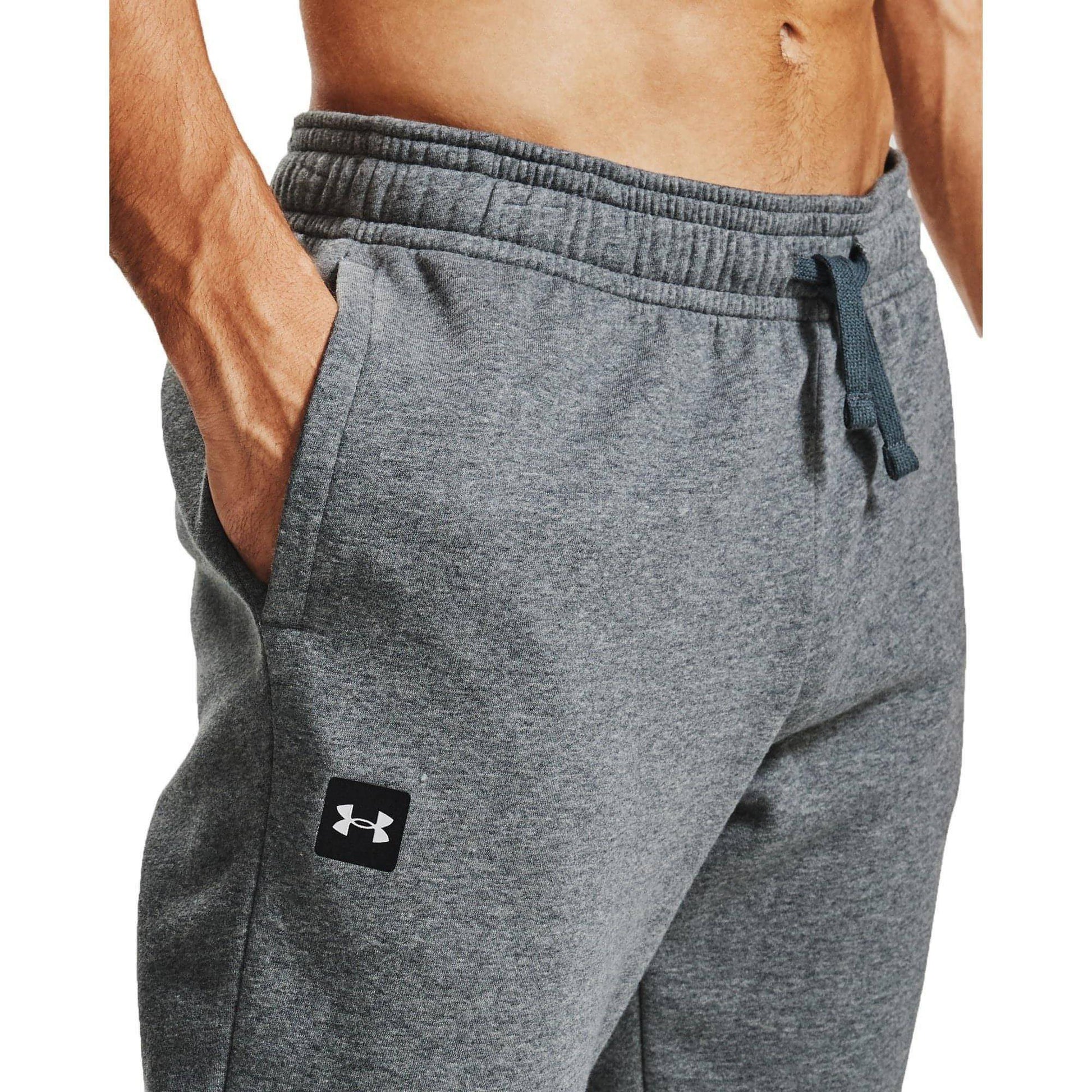 Under Armour Rival Mens Fleece Joggers - Grey - Start Fitness
