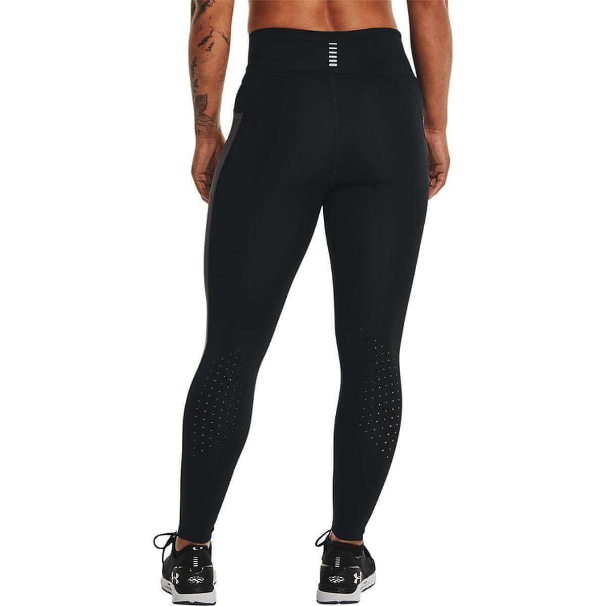 Under Armour SpeedPocket Womens Long Running Tights - Black - Start Fitness