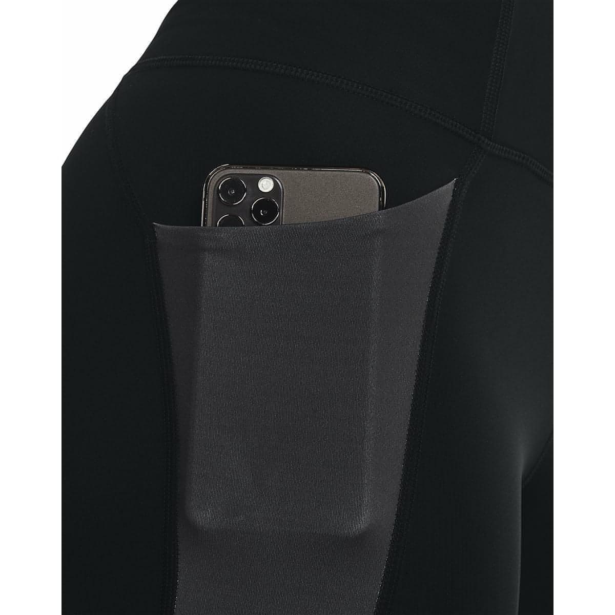 Under Armour SpeedPocket Womens Long Running Tights - Black - Start Fitness