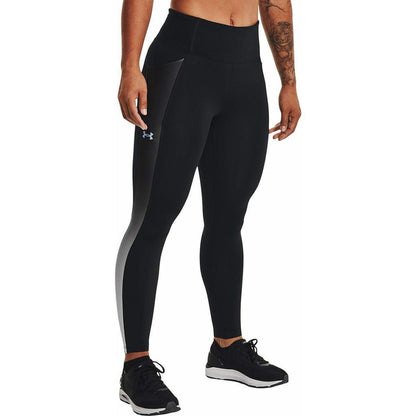 Under Armour SpeedPocket Womens Long Running Tights - Black - Start Fitness