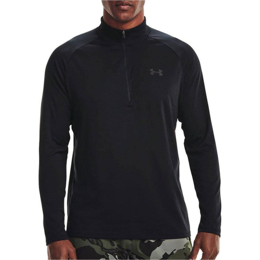 Under Armour Tech 2.0 Half Zip Long Sleeve Mens Training Top - Black - Start Fitness