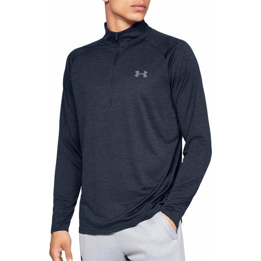 Under Armour Tech 2.0 Half Zip Long Sleeve Mens Training Top - Navy - Start Fitness