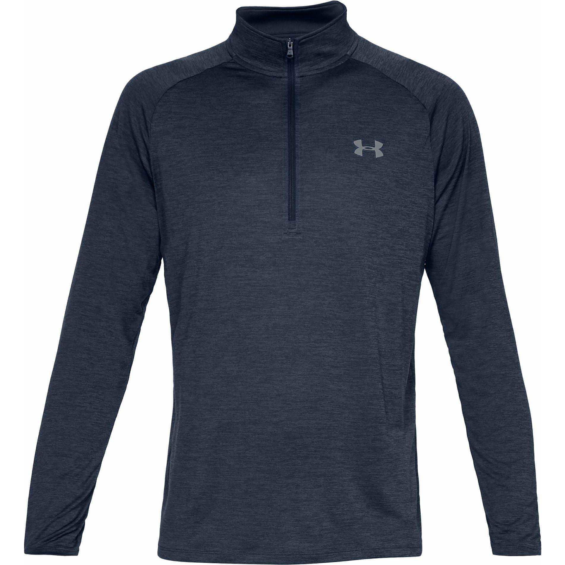 Under Armour Tech 2.0 Half Zip Long Sleeve Mens Training Top - Navy - Start Fitness