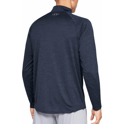 Under Armour Tech 2.0 Half Zip Long Sleeve Mens Training Top - Navy - Start Fitness