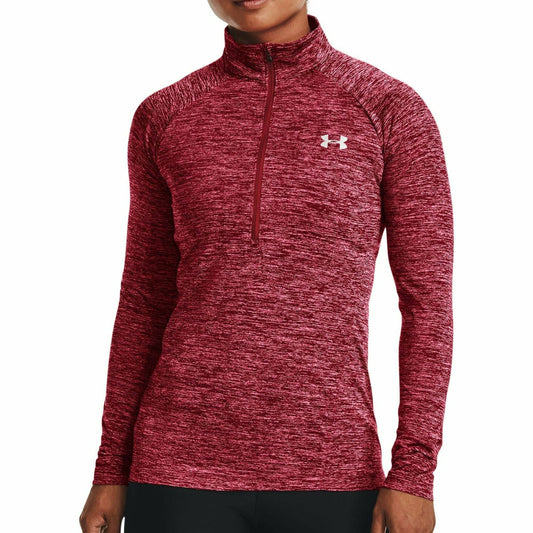 Under Armour Tech Twist Half Zip Long Sleeve Womens Training Top - Pink - Start Fitness