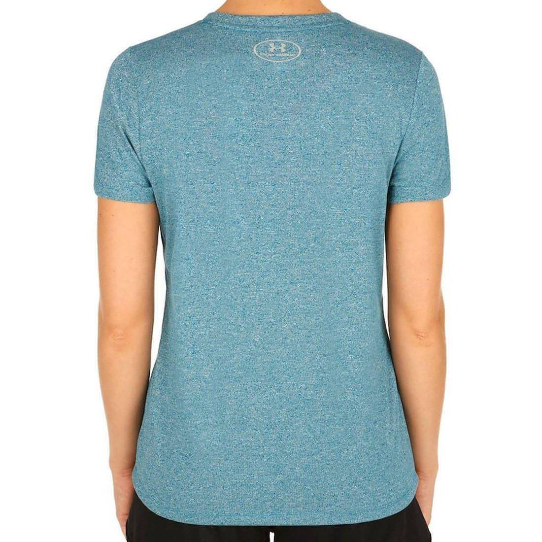 Under Armour Threadborne Twist Short Sleeve Womens Running Top - Blue - Start Fitness
