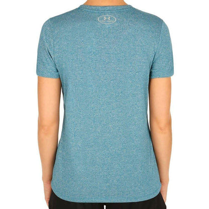Under Armour Threadborne Twist Short Sleeve Womens Running Top - Blue - Start Fitness