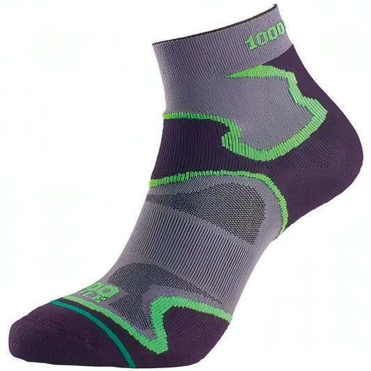 1000 Mile Fusion Mens Running Anklet Socks - Black 5031358006869 - Start Fitness