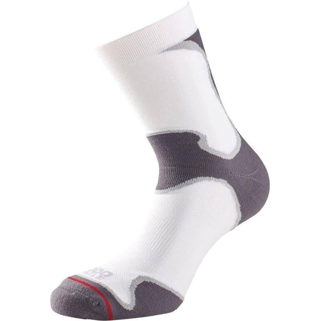 1000 Mile Fusion Mens Running Socks - White 5031358007026 - Start Fitness