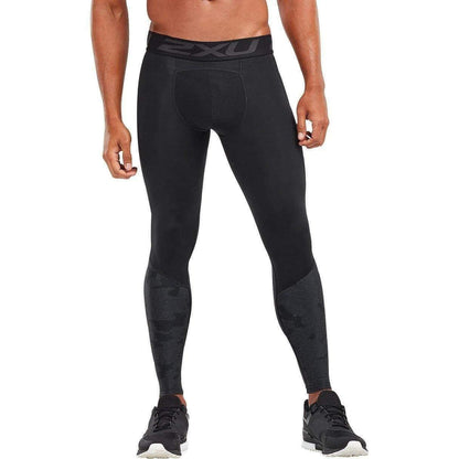 2XU Accelerate (With Storage) Mens Long Compression Tights - Black - Start Fitness