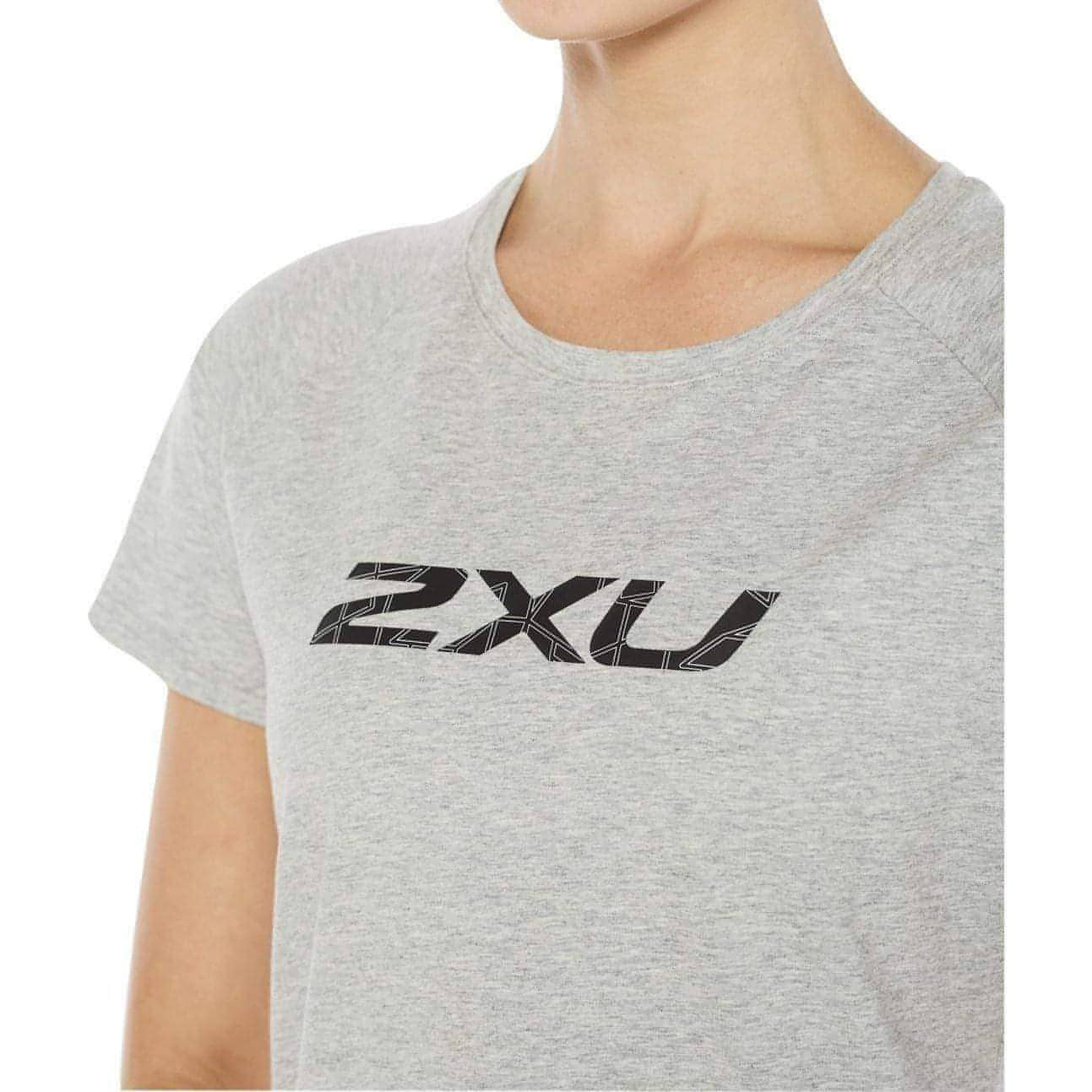 2XU Contender Short Sleeve Womens Running Top - Grey - Start Fitness