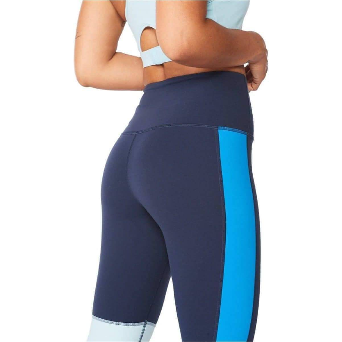 2XU Motion Hi Rise Compression Womens Long Running Tights - Blue