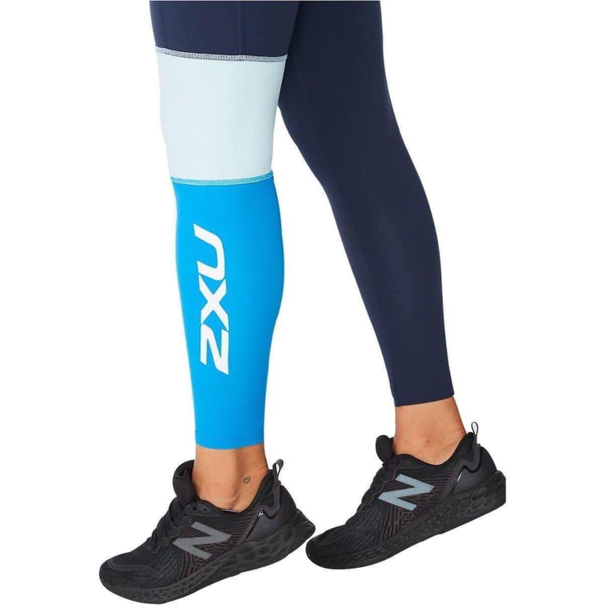 2XU Form Block Hi Rise Compression Womens Long Running Tights - Navy –  Start Fitness