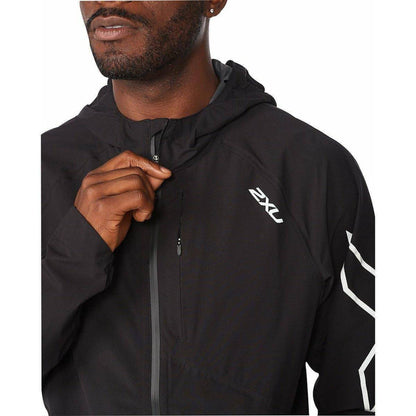 2XU Light Speed Waterproof Mens Running Jacket - Black - Start Fitness