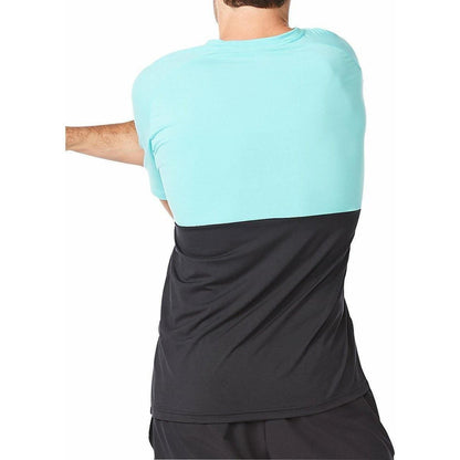 2XU Motion Colour Block Short Sleeve Mens Training Top - Blue - Start Fitness