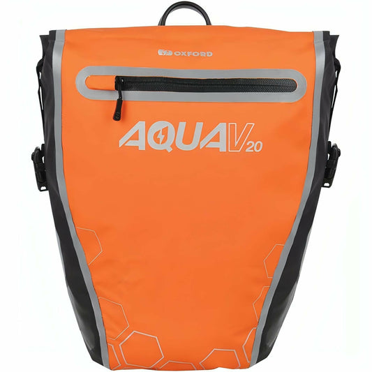Oxford Aqua Single Pannier Bag 20L - Orange