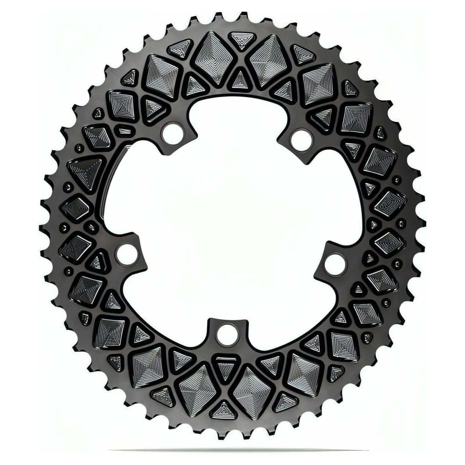Absolute Black Oval 110Bcd Holes  Chainring Rov50 5Bk