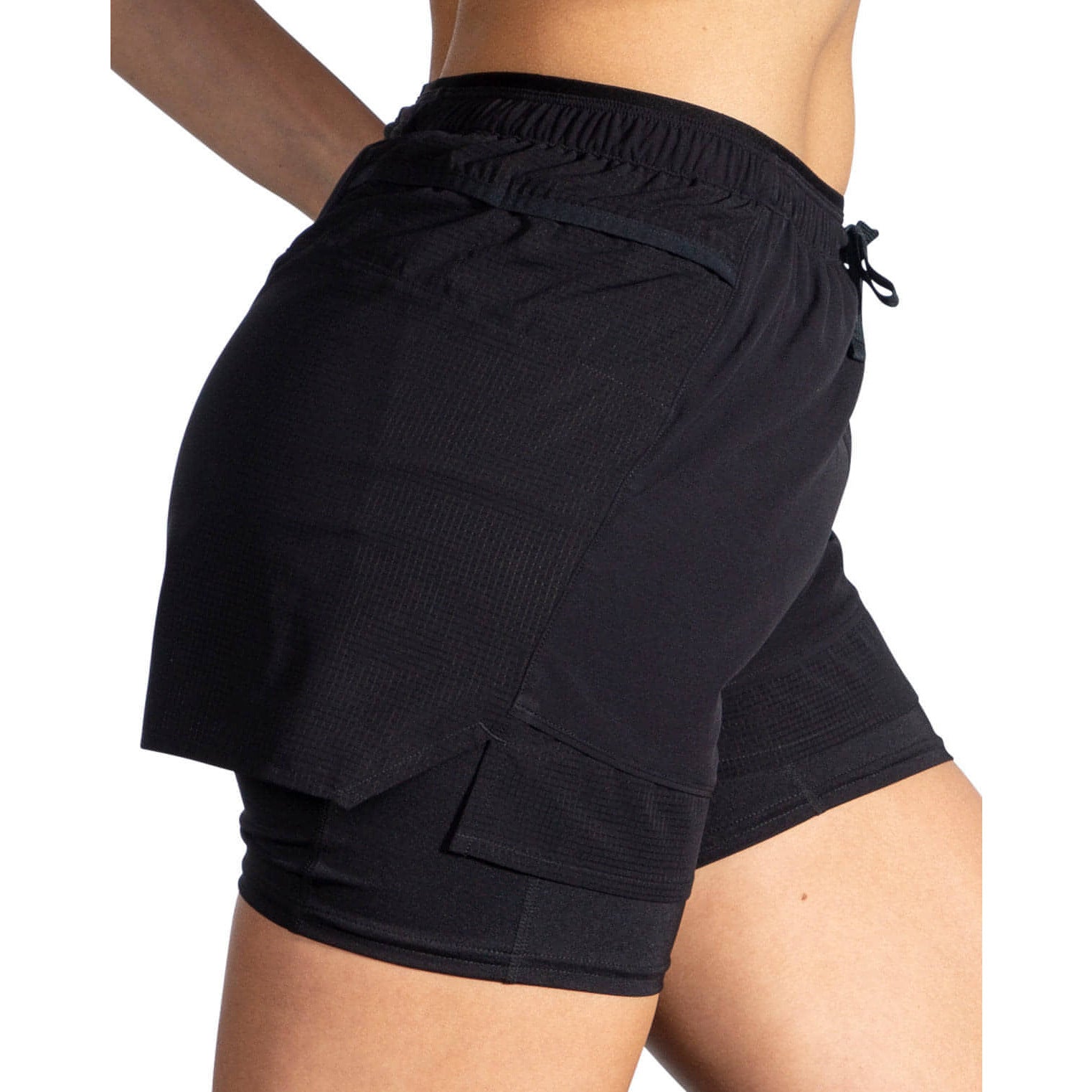 Brooks 3Inch High Point In Shorts Side - Side View