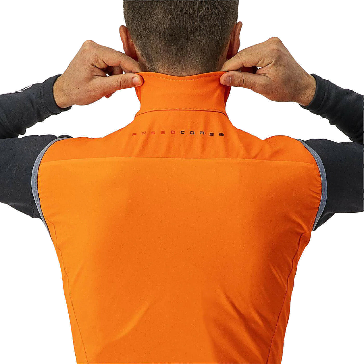 Castelli Perfetto RoS Mens Cycling Gilet - Orange – Start Fitness