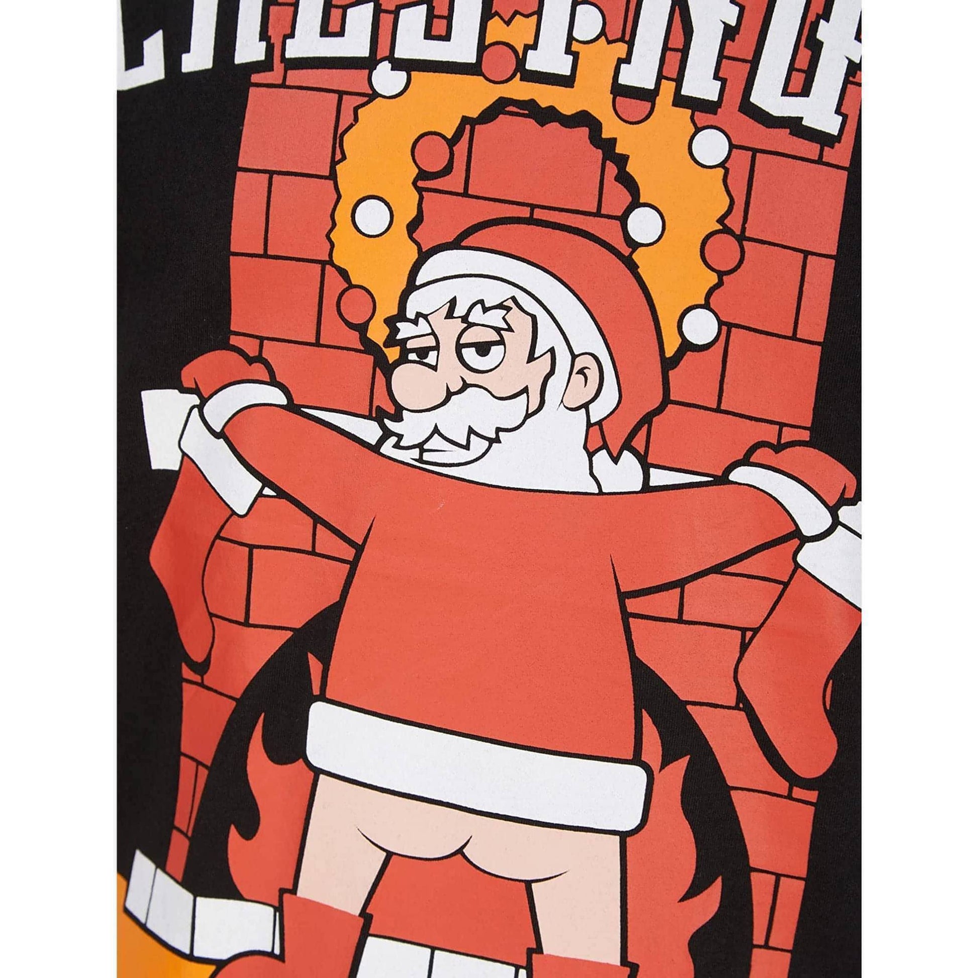 Christmas Chestnuts Roasting Short Sleeve  Black Details