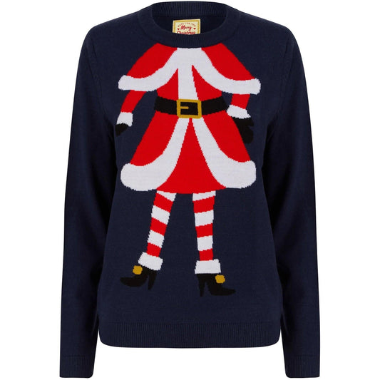 Christmas Headless Mrs Claus Motif Jumper