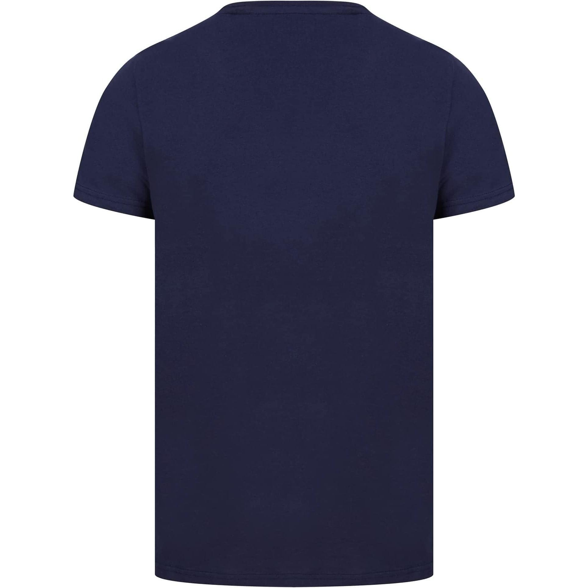 Christmas Riding Home Short Sleeve  Navy Back View