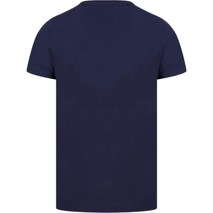 Christmas Riding Home Short Sleeve  Navy Back View