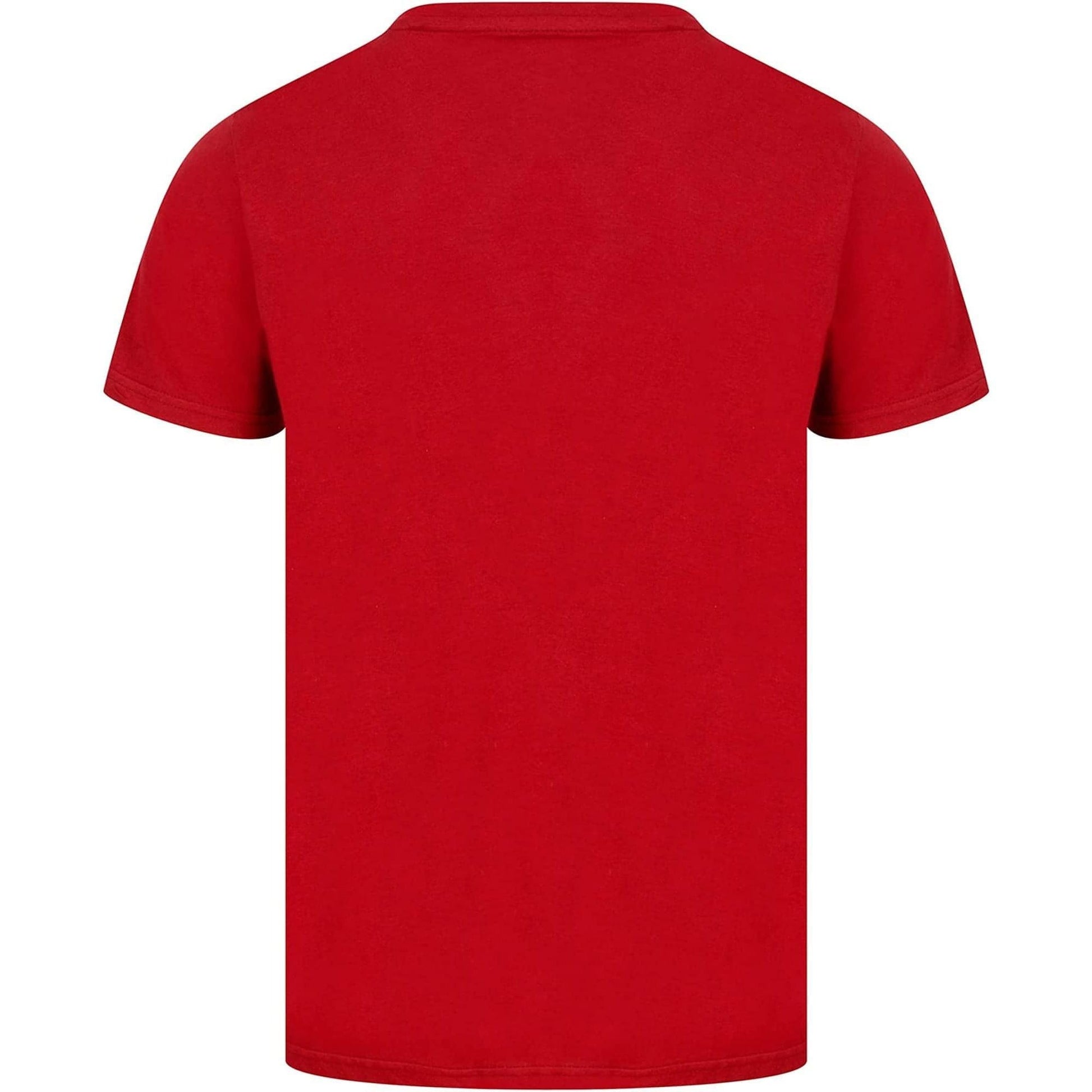 Christmas Riding Home Short Sleeve  Red Back View