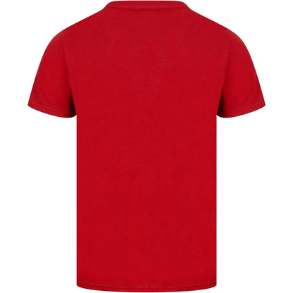 Christmas Riding Home Short Sleeve  Red Back View