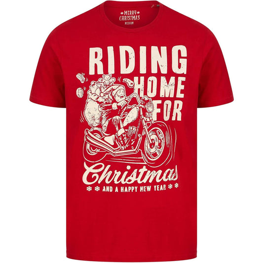 Christmas Riding Home Short Sleeve  Red