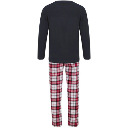 Christmas Rudolph Pyjama Set  Navy Back View