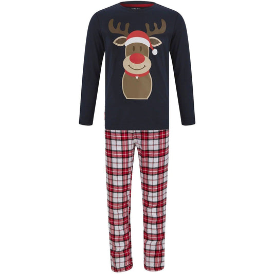 Christmas Rudolph Pyjama Set  Navy