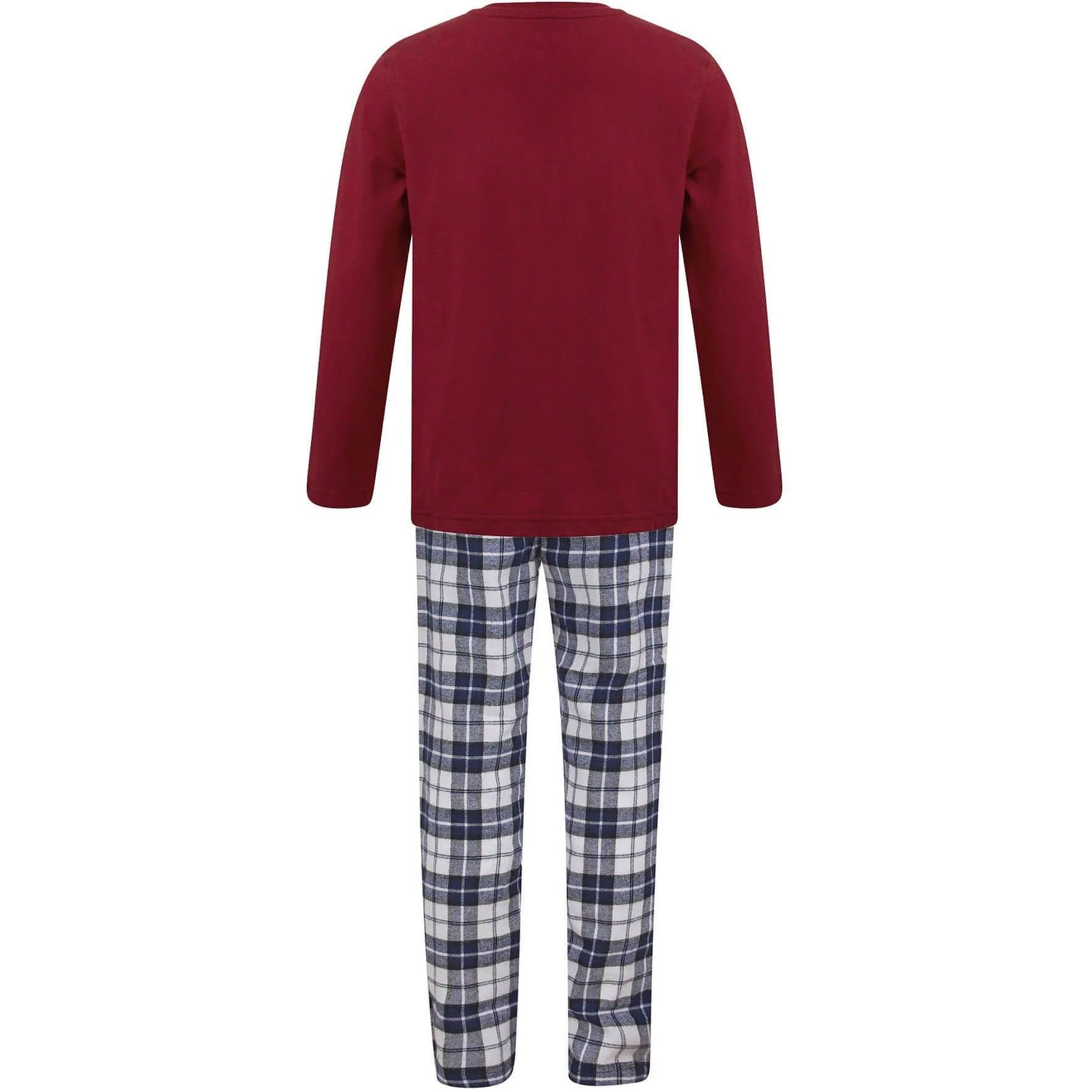 Christmas Rudolph Pyjama Set  Red Back View