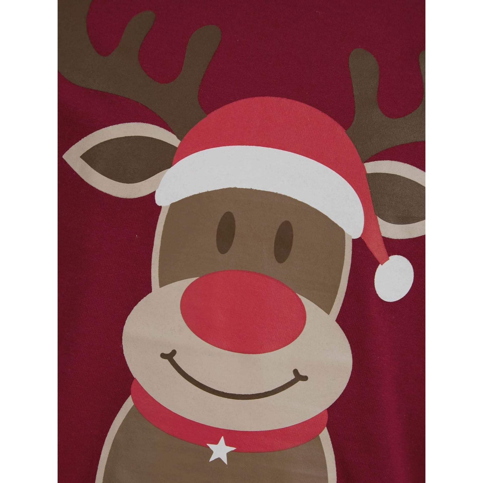 Christmas Rudolph Pyjama Set  Red Details